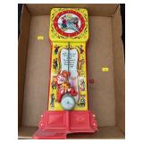 Vintage Mattel Hickory Dickory Dock Tin Litho Toy