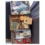 Vintage Dollhouse Miniature Furniture and Craft Ki