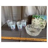 Vintage Glass Bowl Lighthouse Tumblers and More