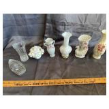 Vintage Ceramic Vases and Glass Tableware Collecti
