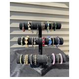 Assorted Fashion Bangle and Charm Bracelet Collect