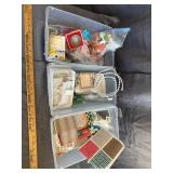 Assorted Craft Supplies, Dollhouse Miniatures