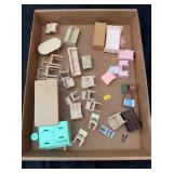 Vintage Mid-Century Plastic Dollhouse Furniture Co