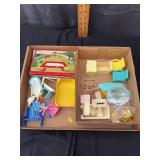 Vintage Plasticville USA Playground Toy And Dollho