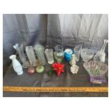 Vintage Decorative Glassware Vases and Collectible
