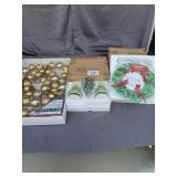 Festive Holiday Ornament Garland Retro Trees And S