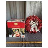 Holiday Living Inflatable Lighthouse and Tinsel Wr