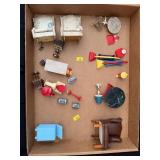 Vintage Dollhouse Furniture and Miniature Accessor