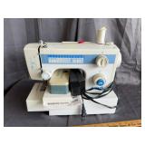 Vintage White Brand Electric Sewing Machine With A