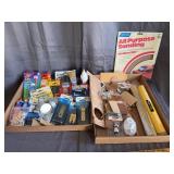 Mixed Lot of Crafting Supplies Glues Hardware and