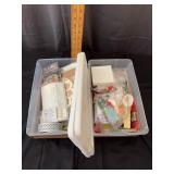 Collection of Vintage Dollhouse Miniatures and Cra