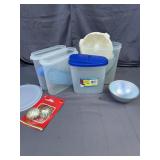 Vintage Pedrini Cake Tins and Plastic Food Storage