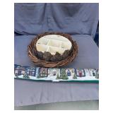 Rustic Brambly Hedges Wreath Shadow Box and Tapest