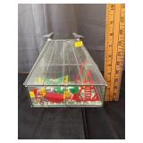 Vintage Miniature Playground Display in Leaded Gla
