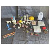 Large Assortment of Dollhouse Miniature Garden Acc