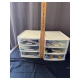 Mixed Crafting and Scrapbooking Supplies in Storag