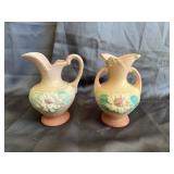Vintage Hull Art Pottery Water Lily Vase And Ewer