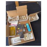 Vintage Dollhouse Miniature Lighting and Clock Acc
