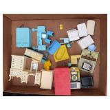 Vintage Plastic Dollhouse Furniture And Miniature