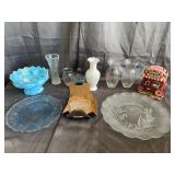 Vintage Glassware Milk Glass and Collectible Figur