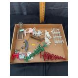 Assorted Miniature Doll Furniture and Ohio State H