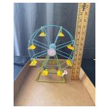 Miniature Painted Metal Ferris Wheel Decorative Ta