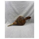 Antique Hand-Painted Wooden Fireplace Bellows