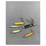 Five-Piece Assorted Folding Pocket Knives