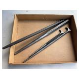 (2) Snap On Pry Bars, (2) MAC Pry Bars