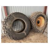 Pair Goodyear 24.5/32 Diamond Treads Tires