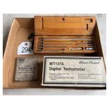 Digital Tachometer, Telescoping Gage Set