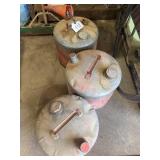 (3) 5 Gallon Gas Cans