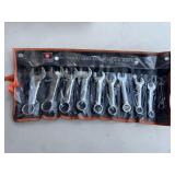 Neiko 10 Pc SAE Stubby Combination Wrench Set