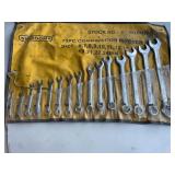 Wisdom 15 Pc Combination Metric Wrench Set 6-24mm