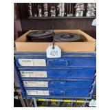 NAPA 4 Drawer Organizer w/Contents and Flat of Gri
