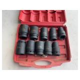 10 Pc 1ï¿½ Drive Impact Set 19mm-41mm