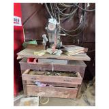 Craftsman Radial Saw and Cabinet w/Contents