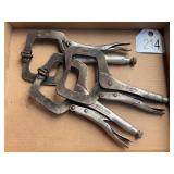 (3) Vice Grip Welding Clamps