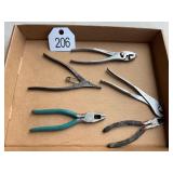 5 Pc Pliers, Channel Locks, Diamond