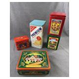 Vintage Food & Recipe Advertising Tins