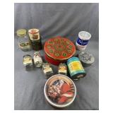 Food Advertising Tins & Glass Jars Lot