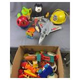 Collectible Plastic Toys Lot with F-15 Jet