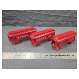 Cast Iron Pennsylvania RR Normandie Train Cars