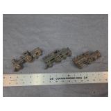 3 Cast Iron Mini Toy Train Locomotives