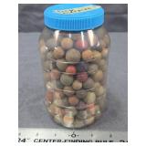 Antique Style Clay Marbles in Jar