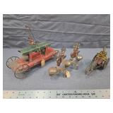 Antique Tin Lithograph & Bell Toys