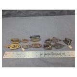 Antique Miniature Cast Iron Irons & Trivets