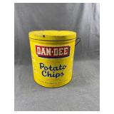 Dan-Dee Potato Chips Advertising Tin