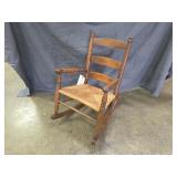 Antique Child's Ladder-Back Rocking Chair