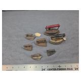 Antique Cast Iron Sad Irons & Mini Flatirons